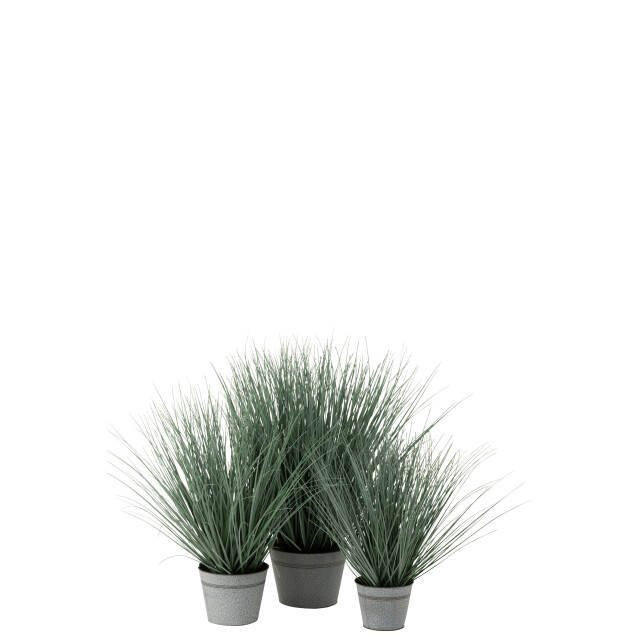 J-Line grassen in pot metaal plastiek blauw/ large 45x45x82cm 3007303 large