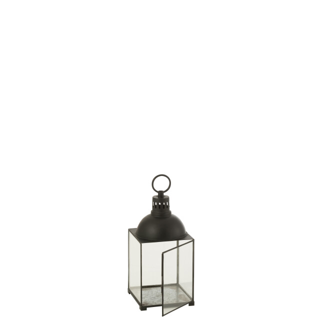 J-Line lantaarn hagrid glas/ijzer small 24x24x57cm 3001603 large
