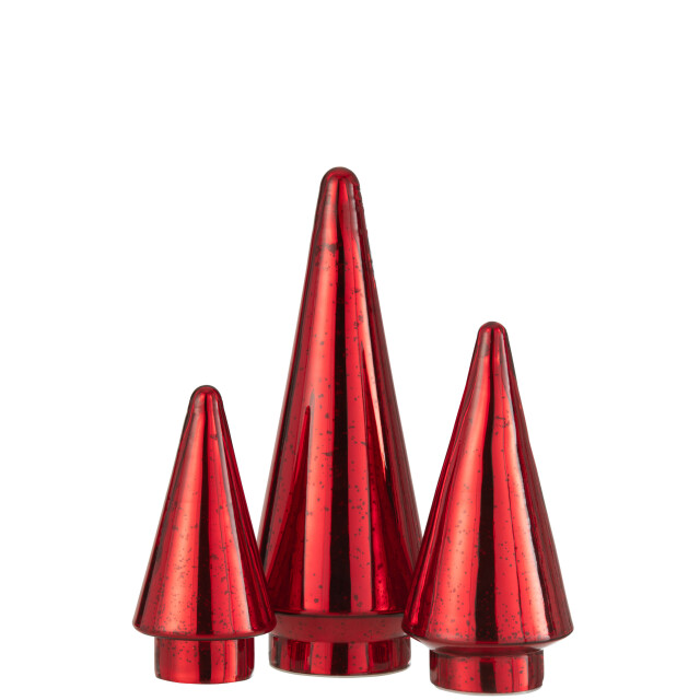 J-Line kerstboom led glas large 12x12x33cm 3007049 large