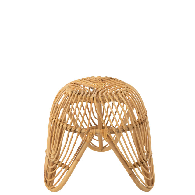 J-Line stoel lea rotan 44x44x41cm 3001178 large