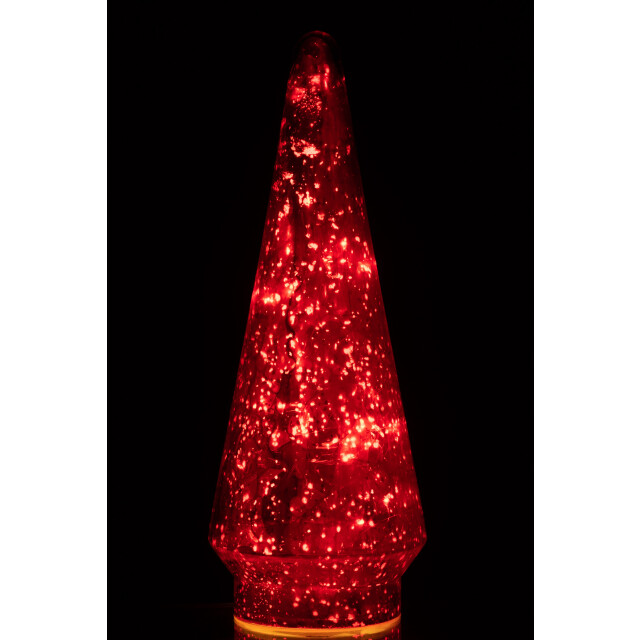 J-Line kerstboom led glas large 12x12x33cm 3007049 large