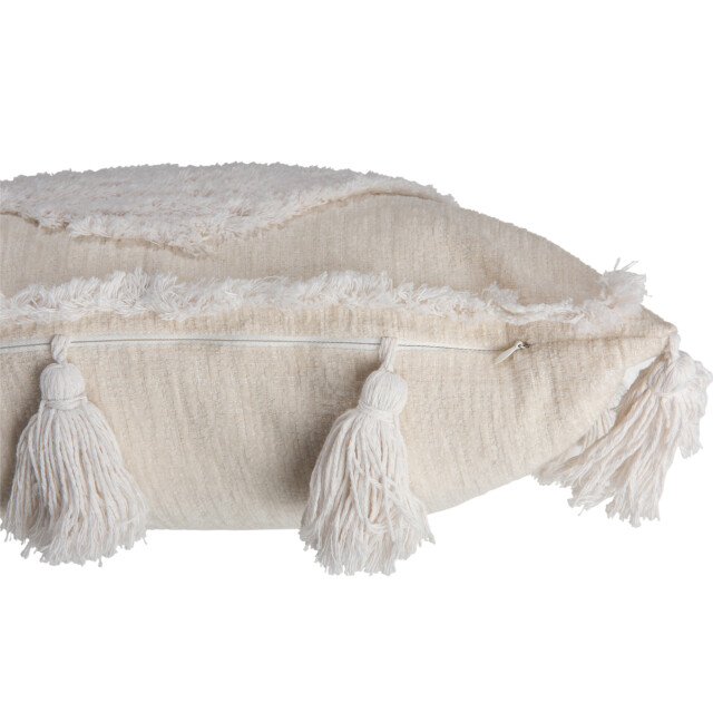 J-Line kussen kwast polyester 45x45x10cm 3000460 large