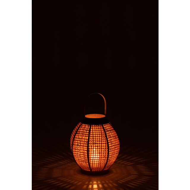 J-Line lantaarn bamboo 32x32x49cm 3000928 large