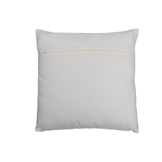 J-Line kussen melissa katoen /wit 47x45x14cm 3000478 large