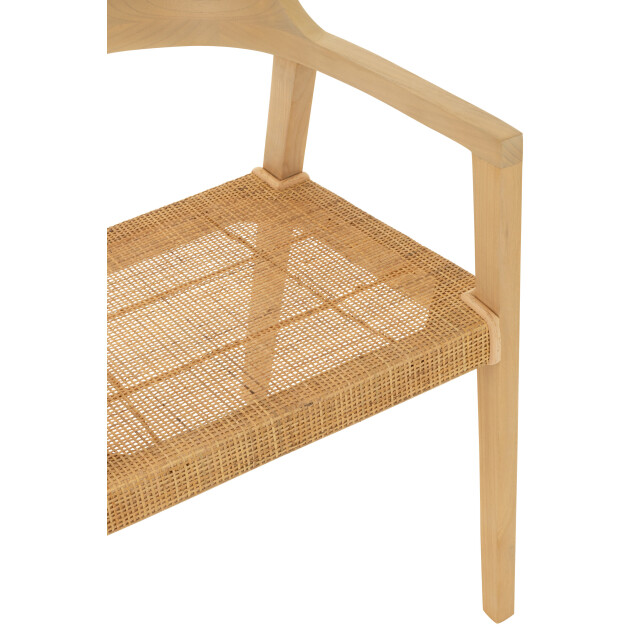 J-Line stoel emma teakhout 55x55x71cm 3002187 large