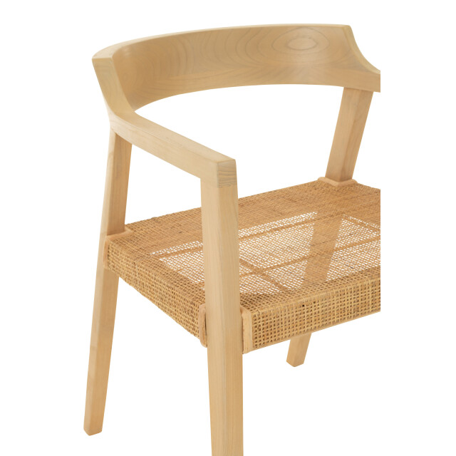 J-Line stoel emma teakhout 55x55x71cm 3002187 large