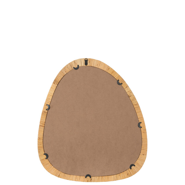 J-Line spiegel paille rotan/glas natuur large 60x3x66cm 3009241 large