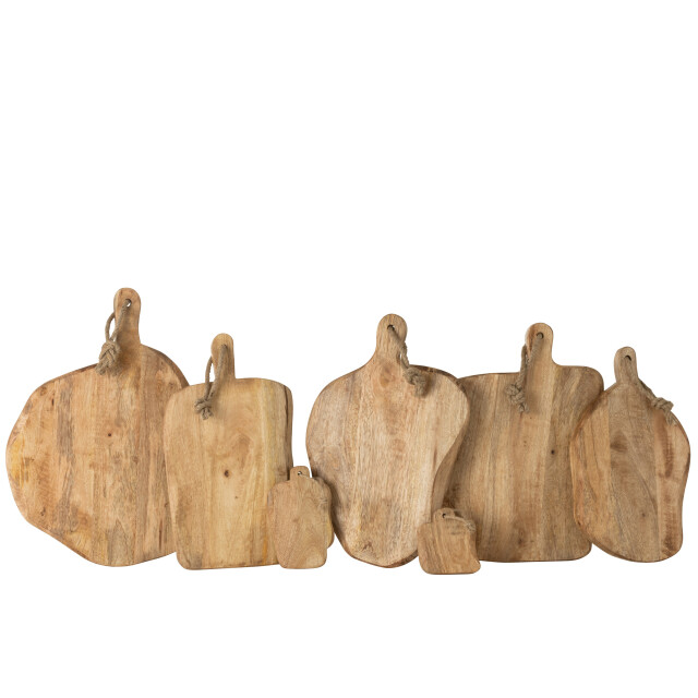 J-Line snijplank rond organic hout 47.5x39x2.5cm 3008014 large