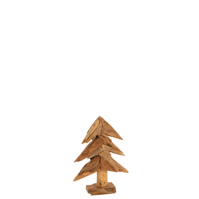 J-Line boom stukken teak hout small 25x10.5x48.5cm 3000302 large