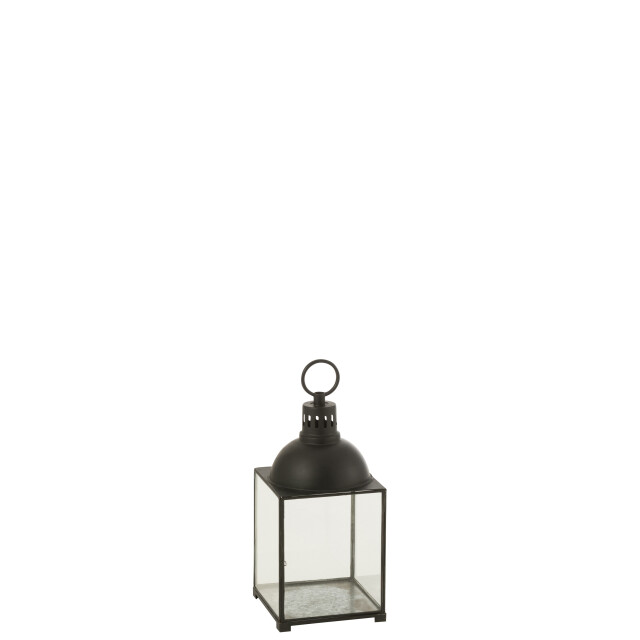 J-Line lantaarn hagrid glas/ijzer small 24x24x57cm 3001603 large