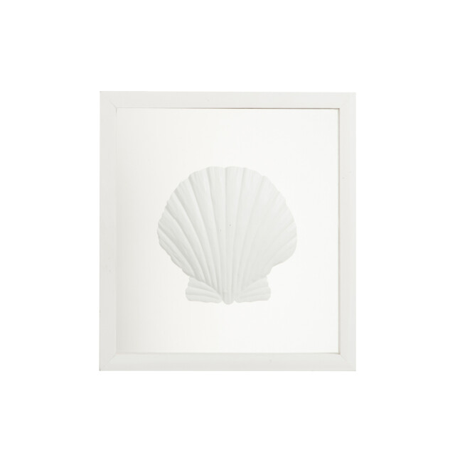 J-Line kader schelp hout/glas 33x4.1x35.5cm 3015511 large