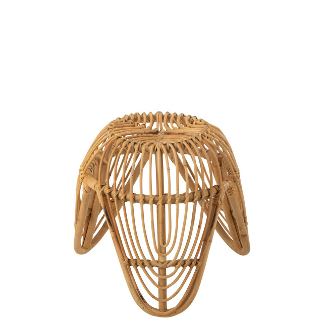 J-Line stoel lea rotan 44x44x41cm 3001178 large