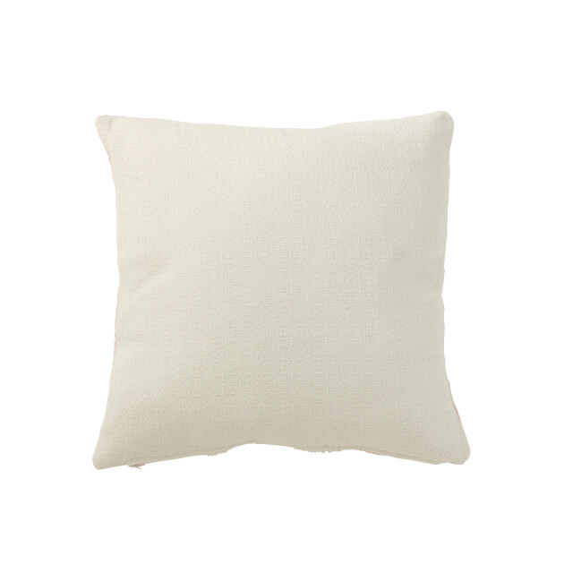 J-Line kussen geo textiel wit/licht 43x43x10cm 3001419 large