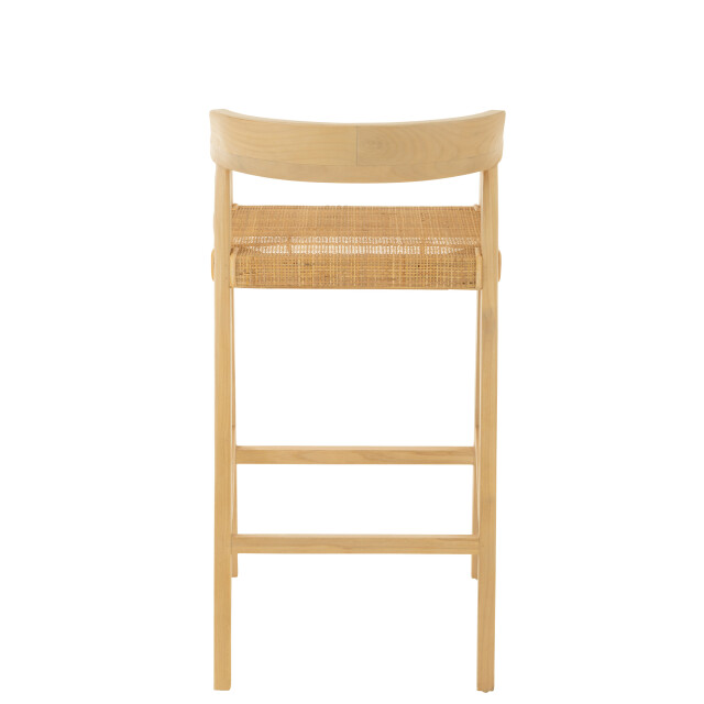 J-Line barstoel emma teakhout 55x53x100cm 3013890 large