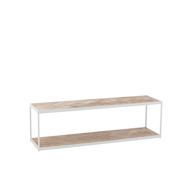 J-Line salontafel zigzag hout/metaal naturel/ 150x40x44.5cm 2999235 large