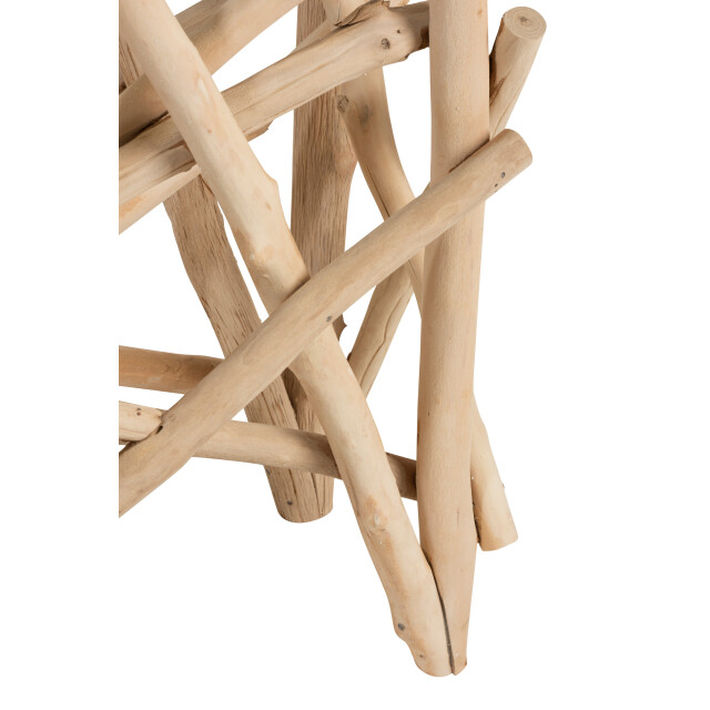 J-Line console rechthoek takken hout/glas 97x47x77.5cm 3003555 large