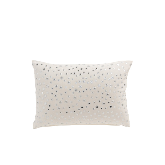 J-Line kussen rechthoekig spiegelregen velvet 50x33x8cm 3065994 large