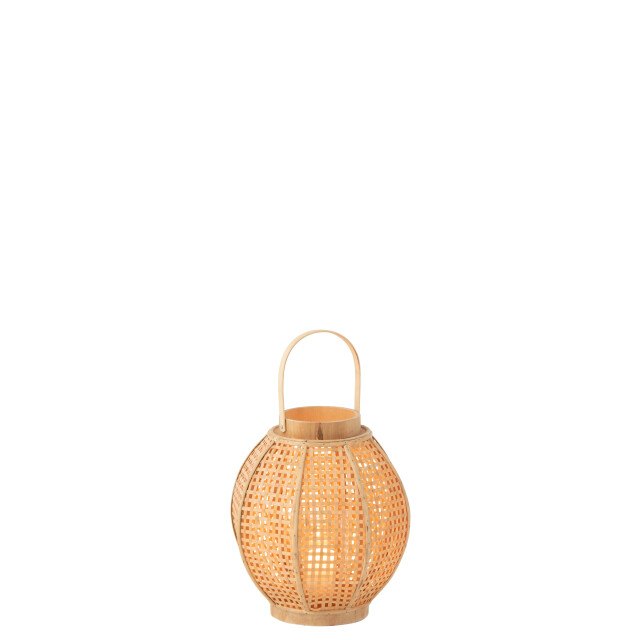J-Line lantaarn bamboo 32x32x49cm 3000928 large