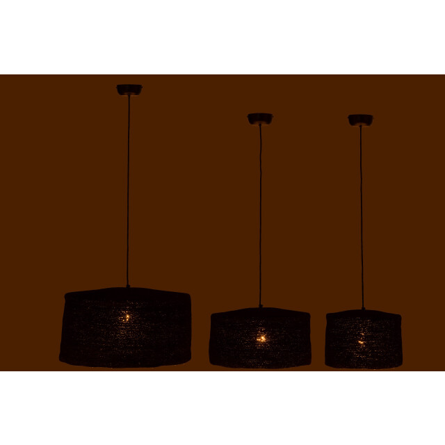 J-Line set van 3 hangende lamp moonj gras 50x50x26cm 3002227 large