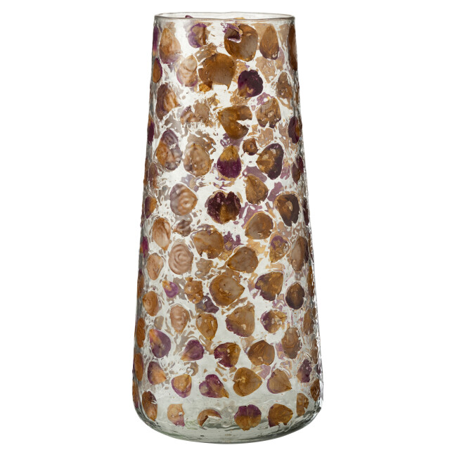 J-Line vaas gerard glas amber 17.5x17.5x36.5cm 2997357 large