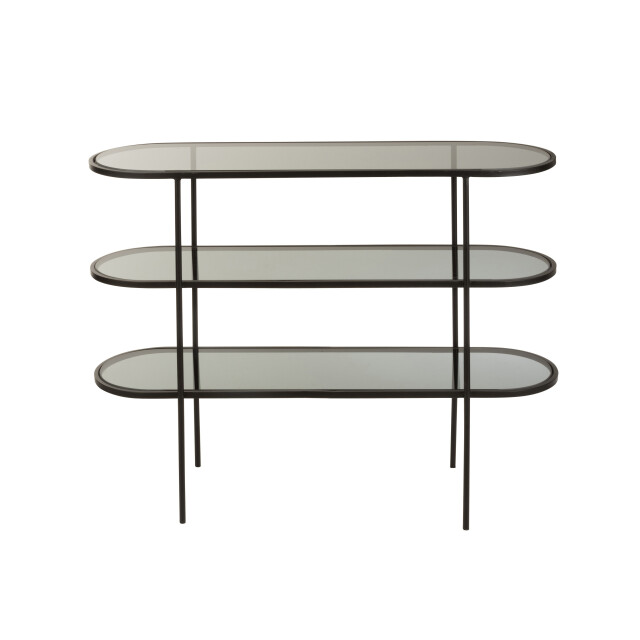 J-Line rek 3 niveau metaal/glas 100x30x80cm 3000526 large