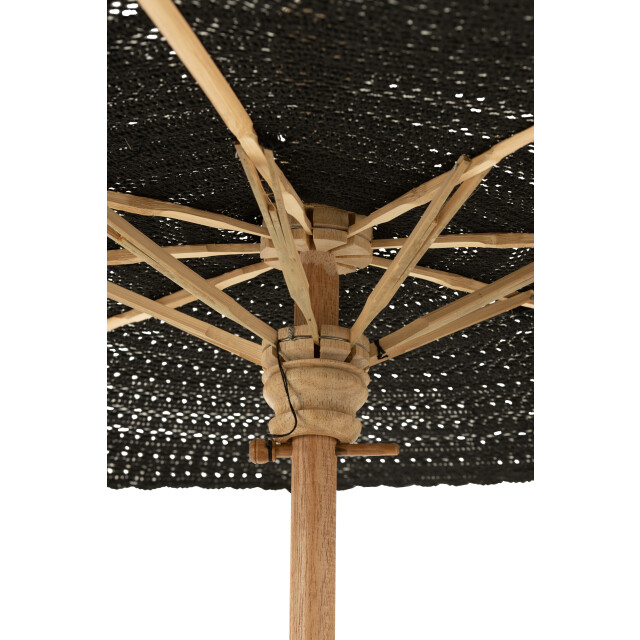 J-Line parasol kwast katoen/hout large 140x140x253cm 3001327 large
