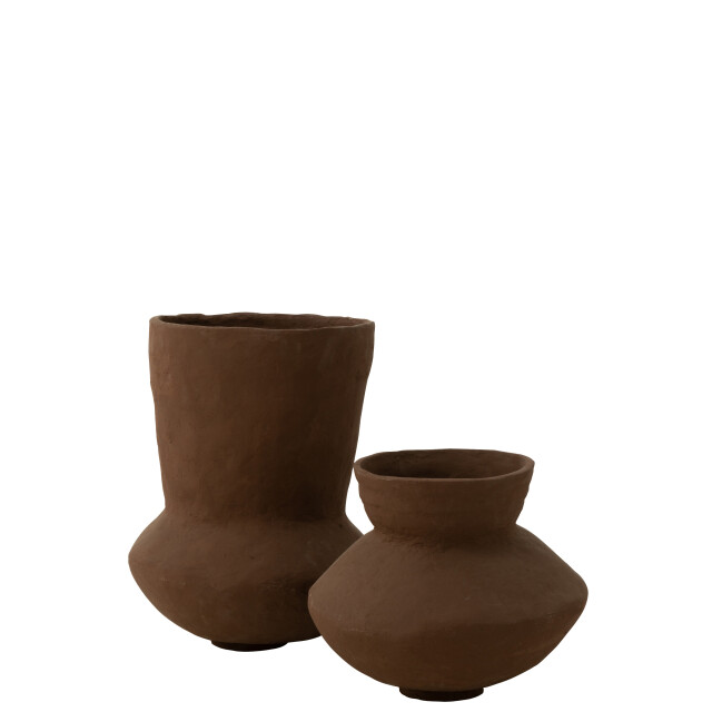 J-Line pot archaic papier mache large 35x35x55cm 3001988 large