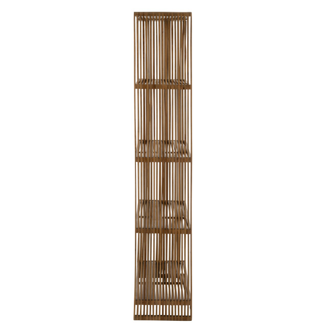 J-Line boekenkast 4 schappen gerecycleerd teak 88x35x190cm 3001950 large