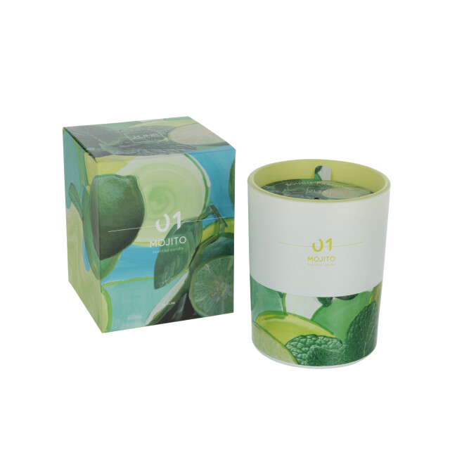 J-Line kaars mojito large-70h 10x10x12.5cm 3015067 large