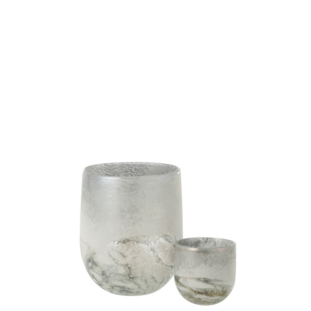 J-Line windlicht scavo glas large 18.5x18.5x22cm 3013642 large