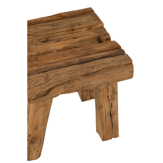 J-Line stoel rustiek teakhout 35x35x35cm 3001954 large