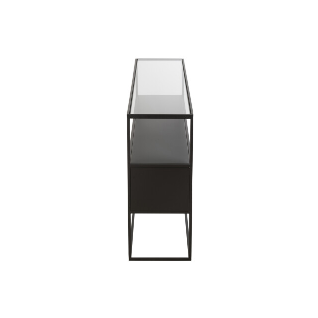 J-Line console vierkant metaal/glas 140x30x72cm 3002397 large
