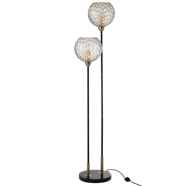 J-Line voet lamp staand bollie staal/marmer 30x30x140cm 3002864 large