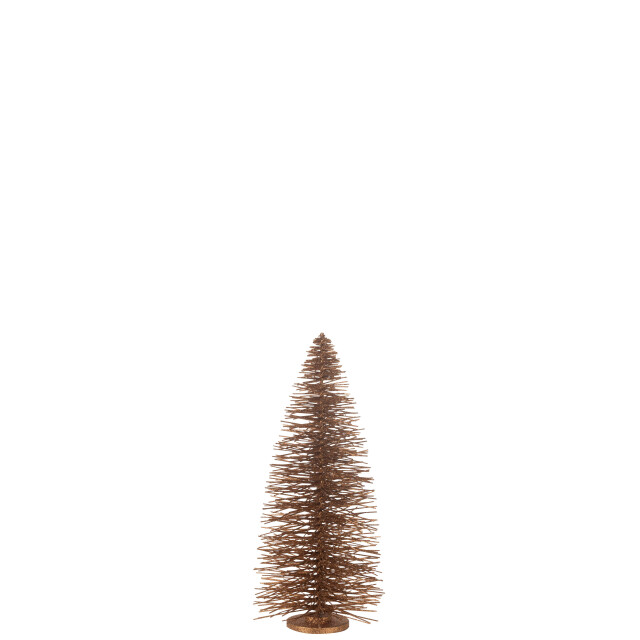 J-Line kerstboom decoratief glitter hout large 27x27x70cm 3009825 large