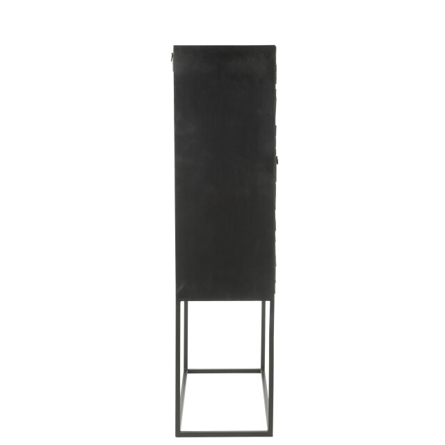 J-Line barkast shanil hout/ijzer 90x40x162cm 3001787 large