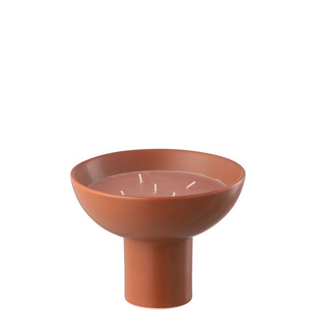 J-Line geurkaars keramiek kop amber 12u 20x20x15.5cm 3015422 large