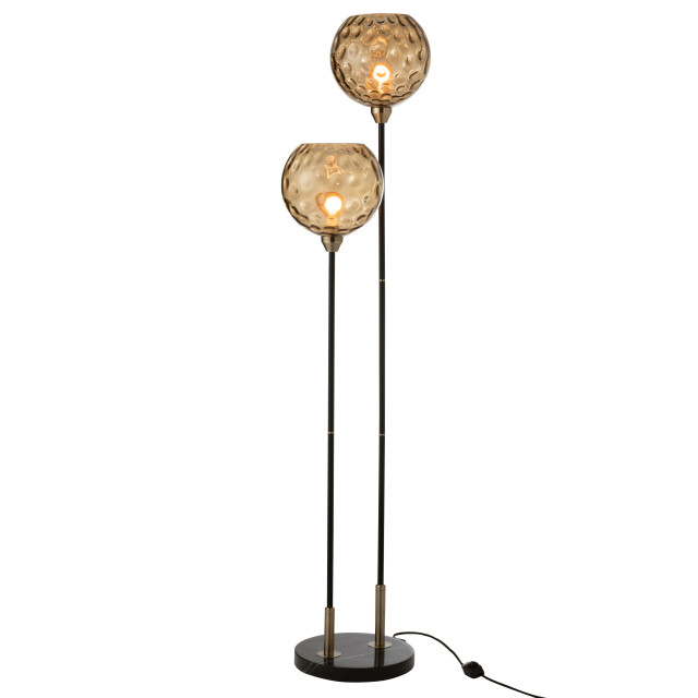J-Line voet lamp staand bollie staal/marmer 30x30x140cm 3002864 large