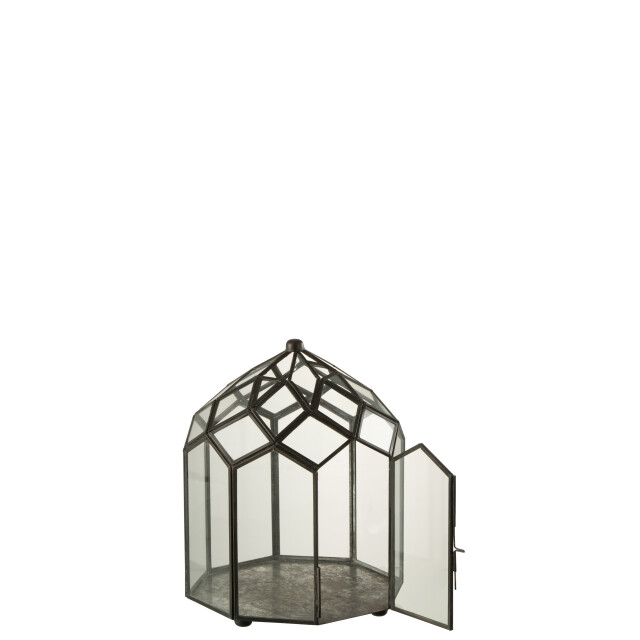 J-Line terrarium glas/metaal small 23x23x30cm 3007586 large