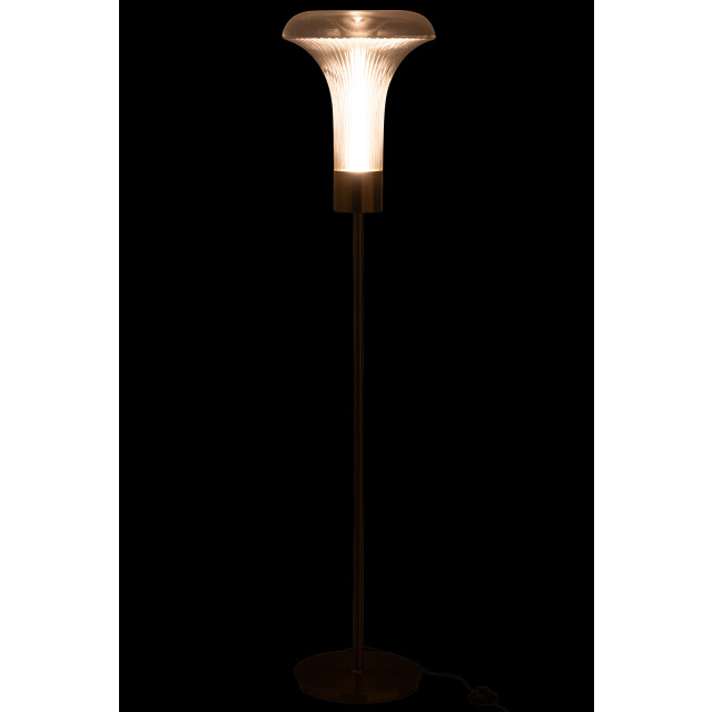 J-Line staanlamp led goud metaal 34x34x155cm 3002687 large