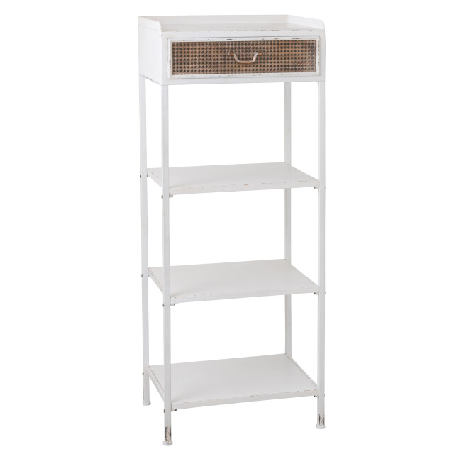 J-Line rek 1 lade+3 legplanken metaal 54x38x140cm 3000739 large