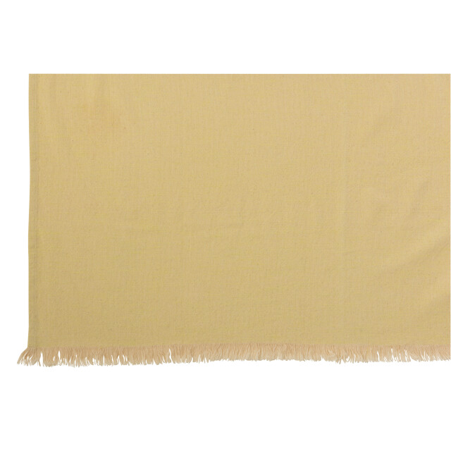 J-Line plaid oneffen katoen /beige 172x130x0.5cm 3066103 large