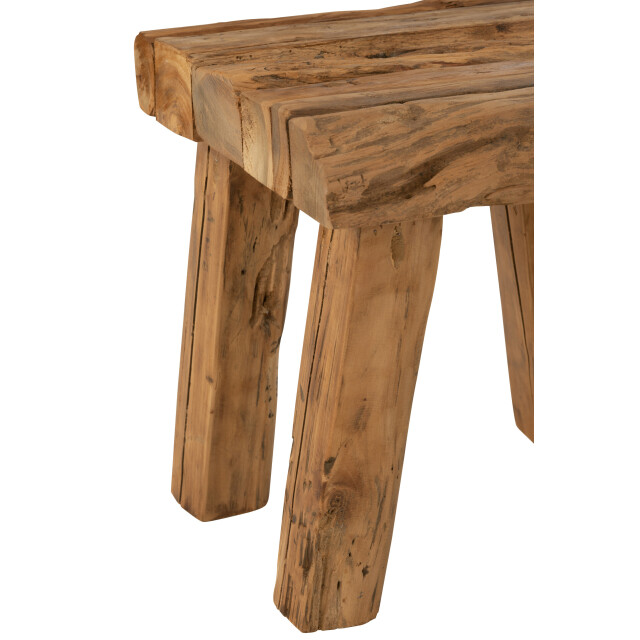 J-Line stoel rustiek teakhout 35x35x35cm 3001954 large