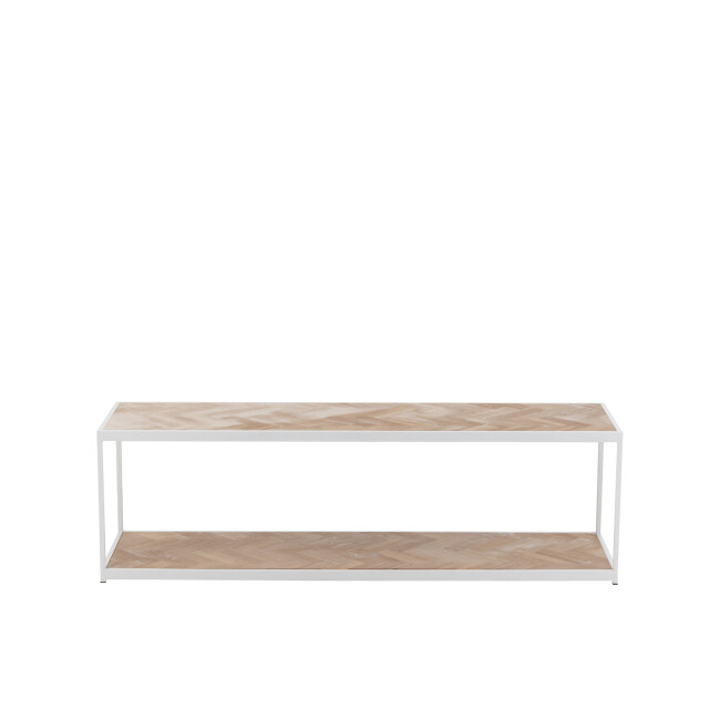 J-Line salontafel zigzag hout/metaal naturel/ 150x40x44.5cm 2999235 large