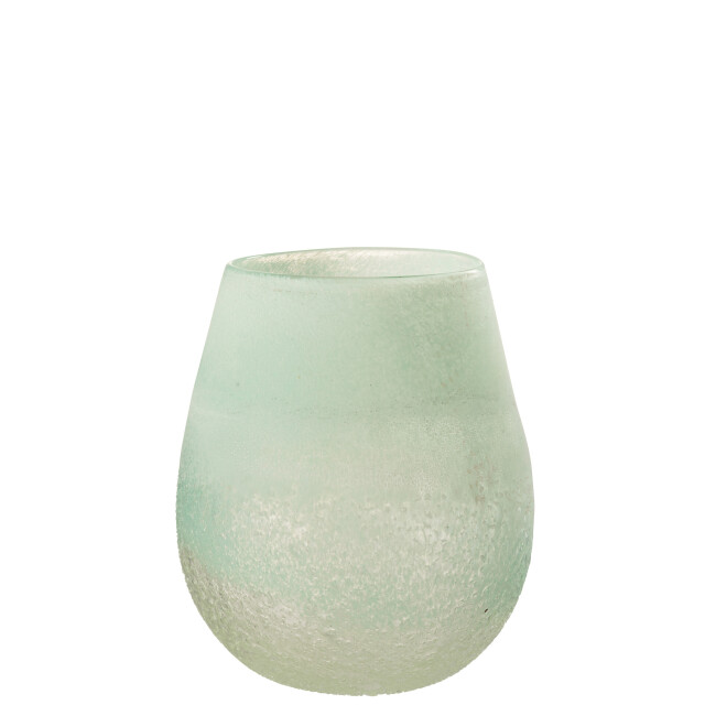 J-Line windlicht scavo glas aqua large 22x22x25cm 3013652 large