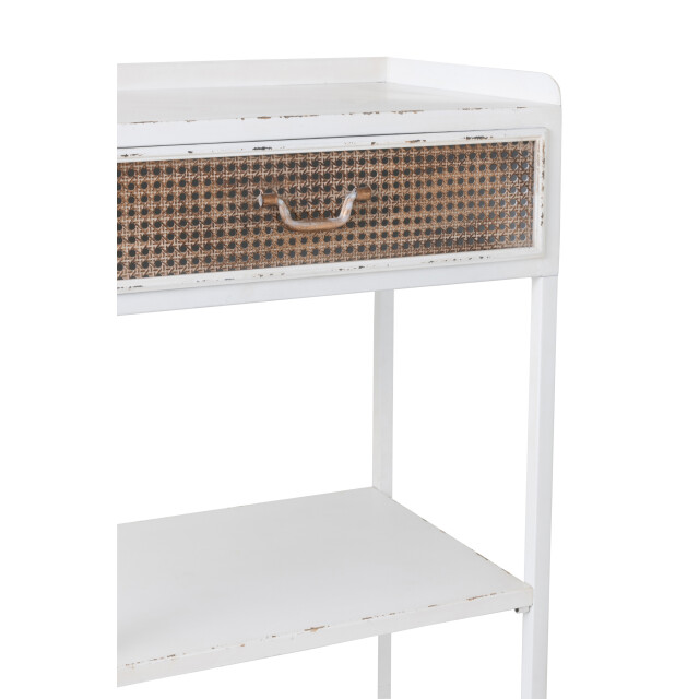 J-Line rek 1 lade+3 legplanken metaal 54x38x140cm 3000739 large