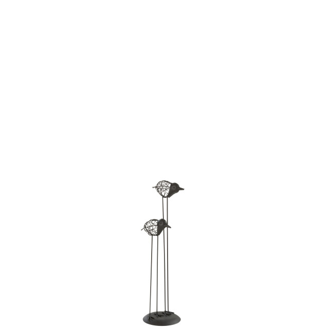 J-Line decoratie vogels metaal small 13x13x54cm 3007864 large