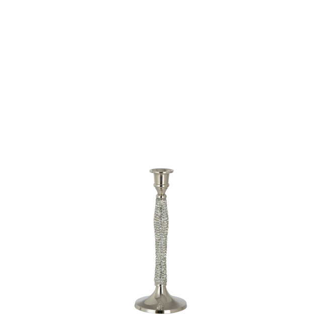 J-Line kandelaar diamant aluminium zilver medium 10x10x27cm 3000987 large
