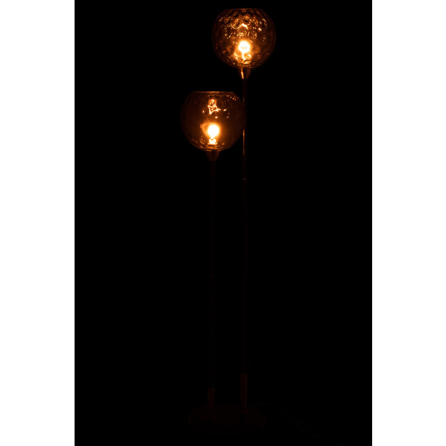 J-Line voet lamp staand bollie staal/marmer 30x30x140cm 3002864 large