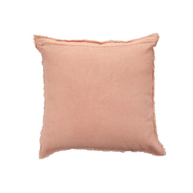 J-Line kussen stonewashed linnen abrikoos 45x45x2cm 3065631 large