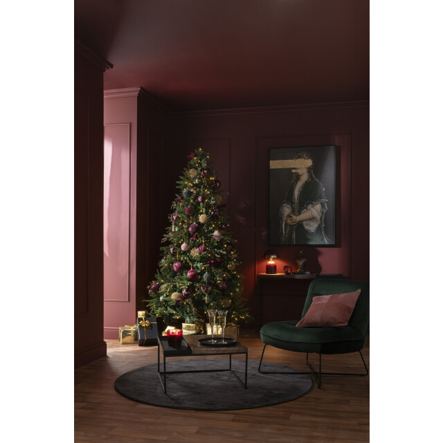 J-Line kerstboom+led lichtjes extra plastiek 150x150x225cm 3010233 large